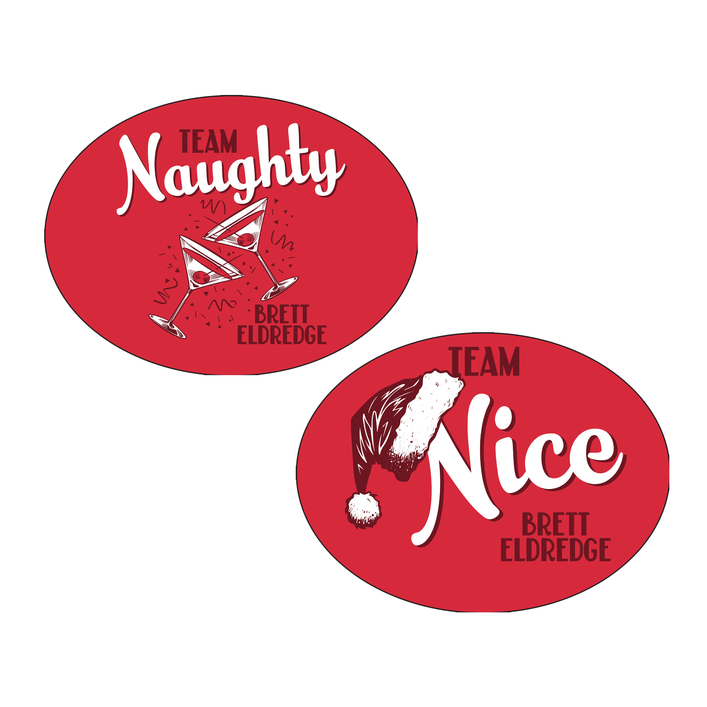 Naughty or Nice Sticker Set