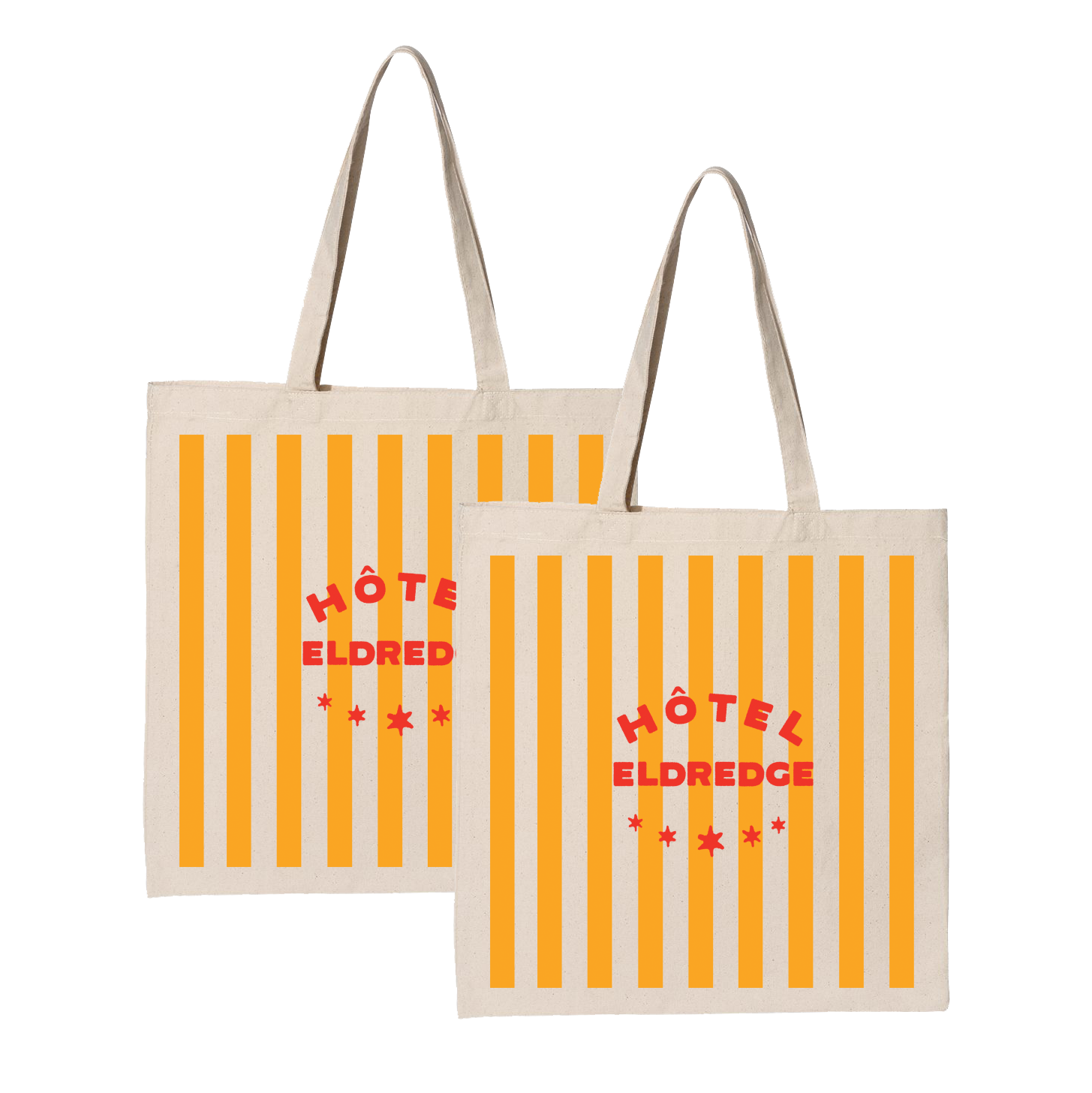 St. Tropez - Yellow Stripped Tote Bag