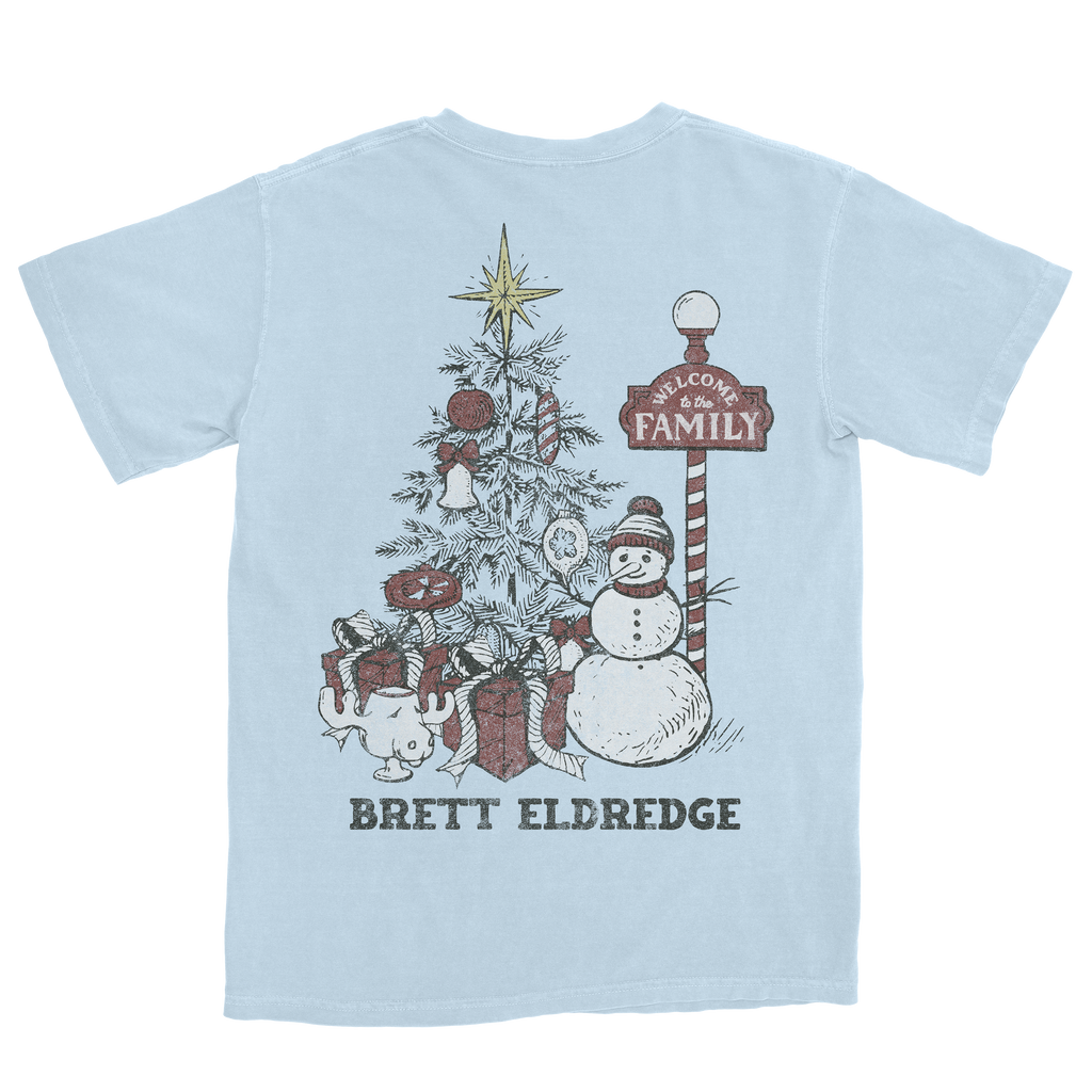 2025 Ice Blue Christmas Tree Tee (Pre-Order)