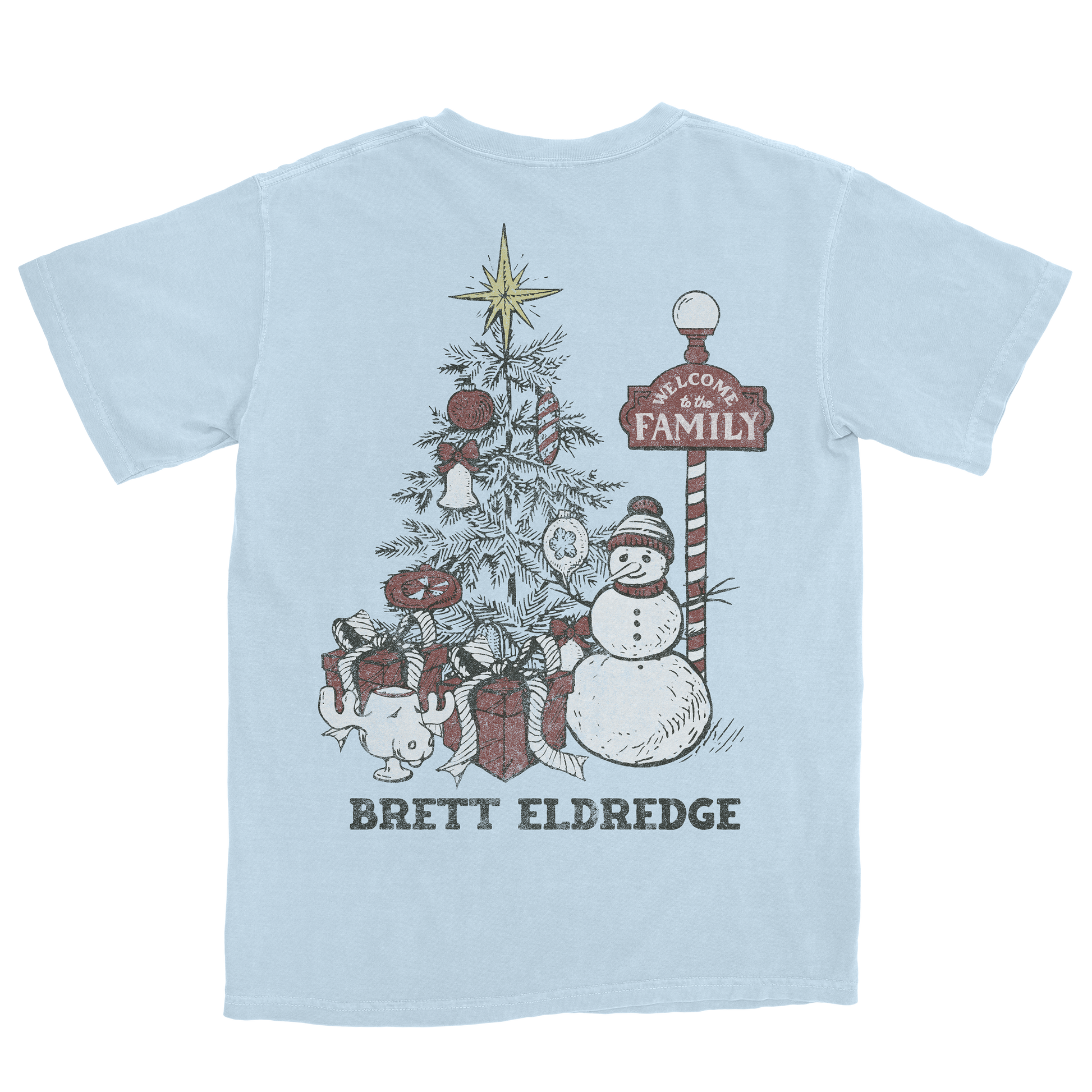 2025 Ice Blue Christmas Tree Tee