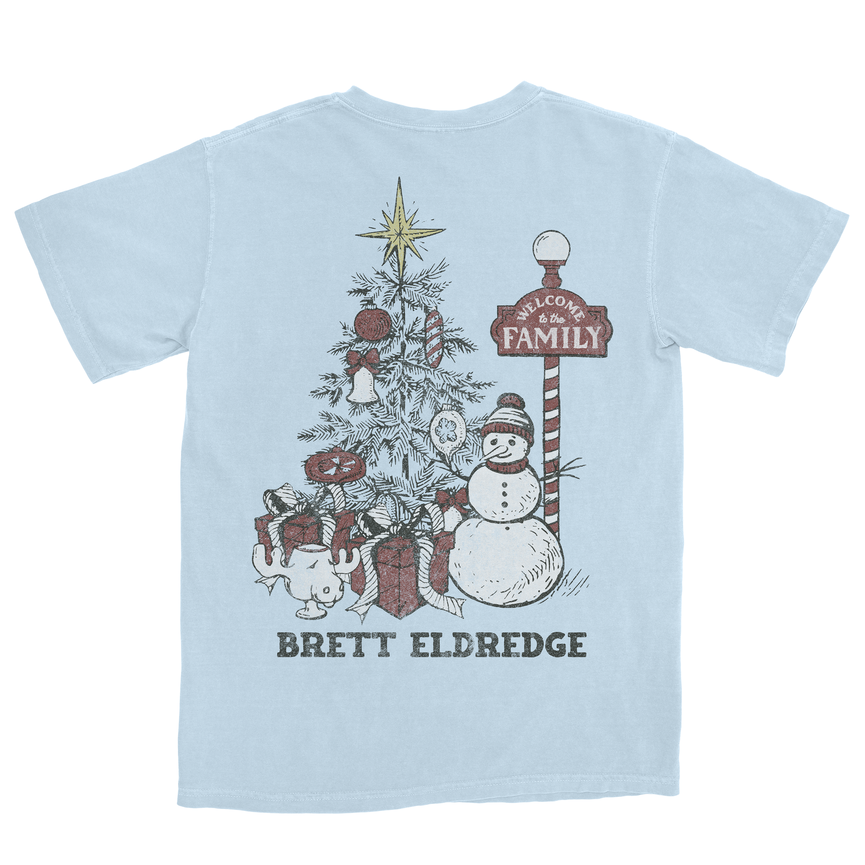 2025 Ice Blue Christmas Tree Tee (Pre-Order)
