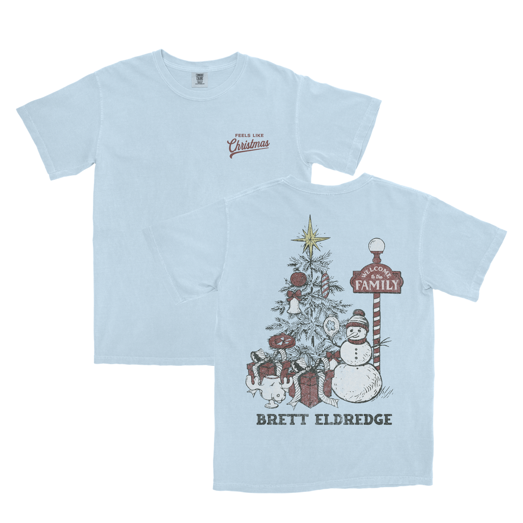 2025 Ice Blue Christmas Tree Tee (Pre-Order)