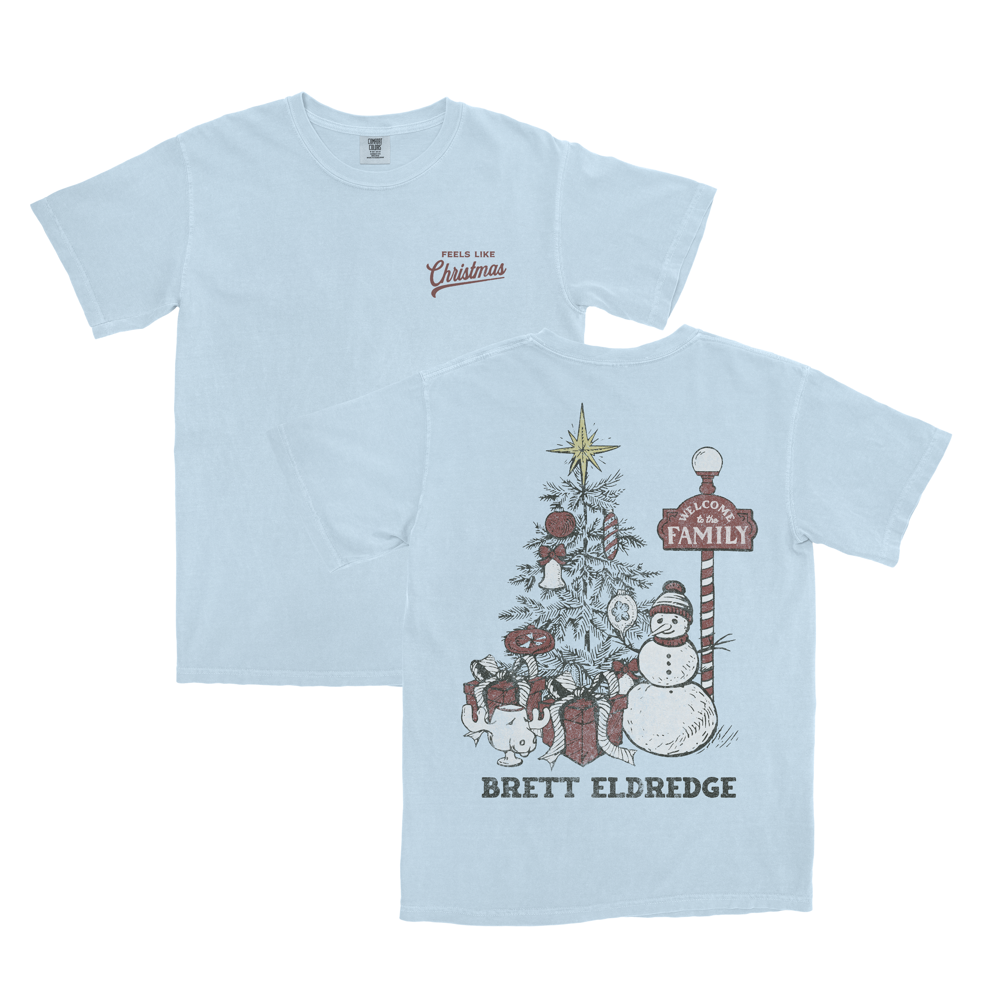 2025 Ice Blue Christmas Tree Tee (Pre-Order)
